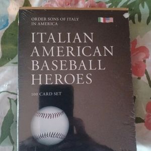 Italian American Baseball Heroes 100 Card Factory Sealed Set Gold Edition